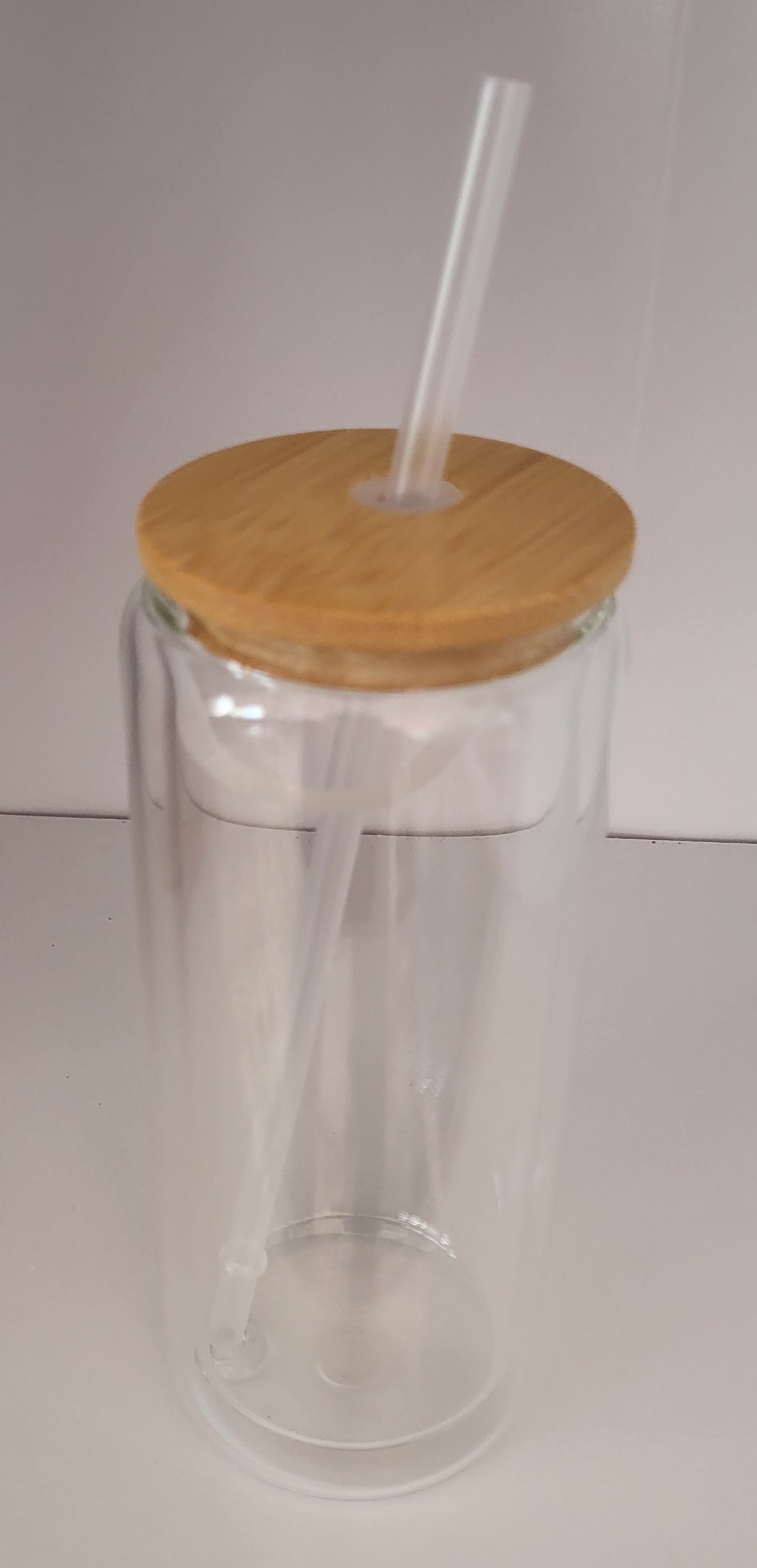 20 oz Glass Snow Globe Tumbler