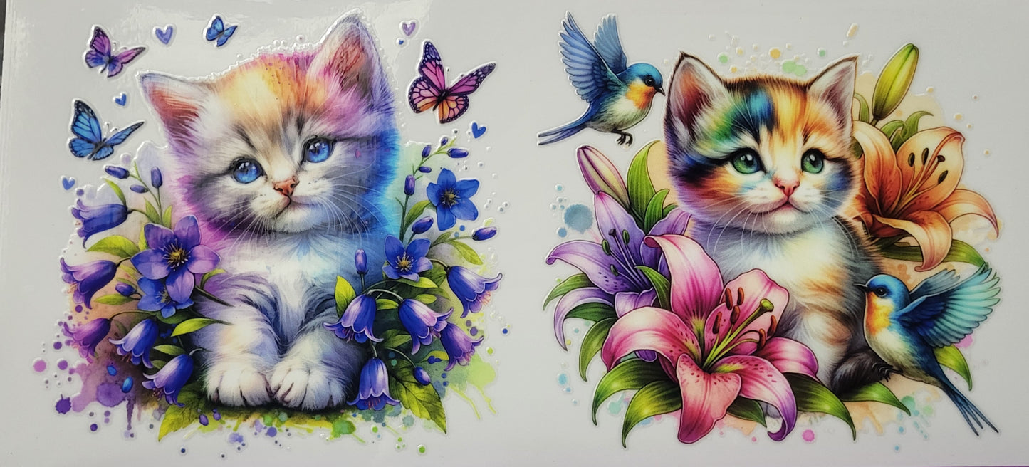 Kittens in flowers 5