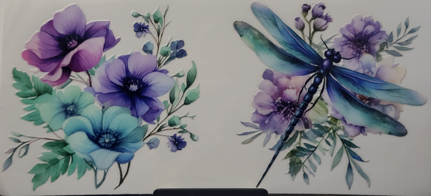 Flowers & Dragonfly