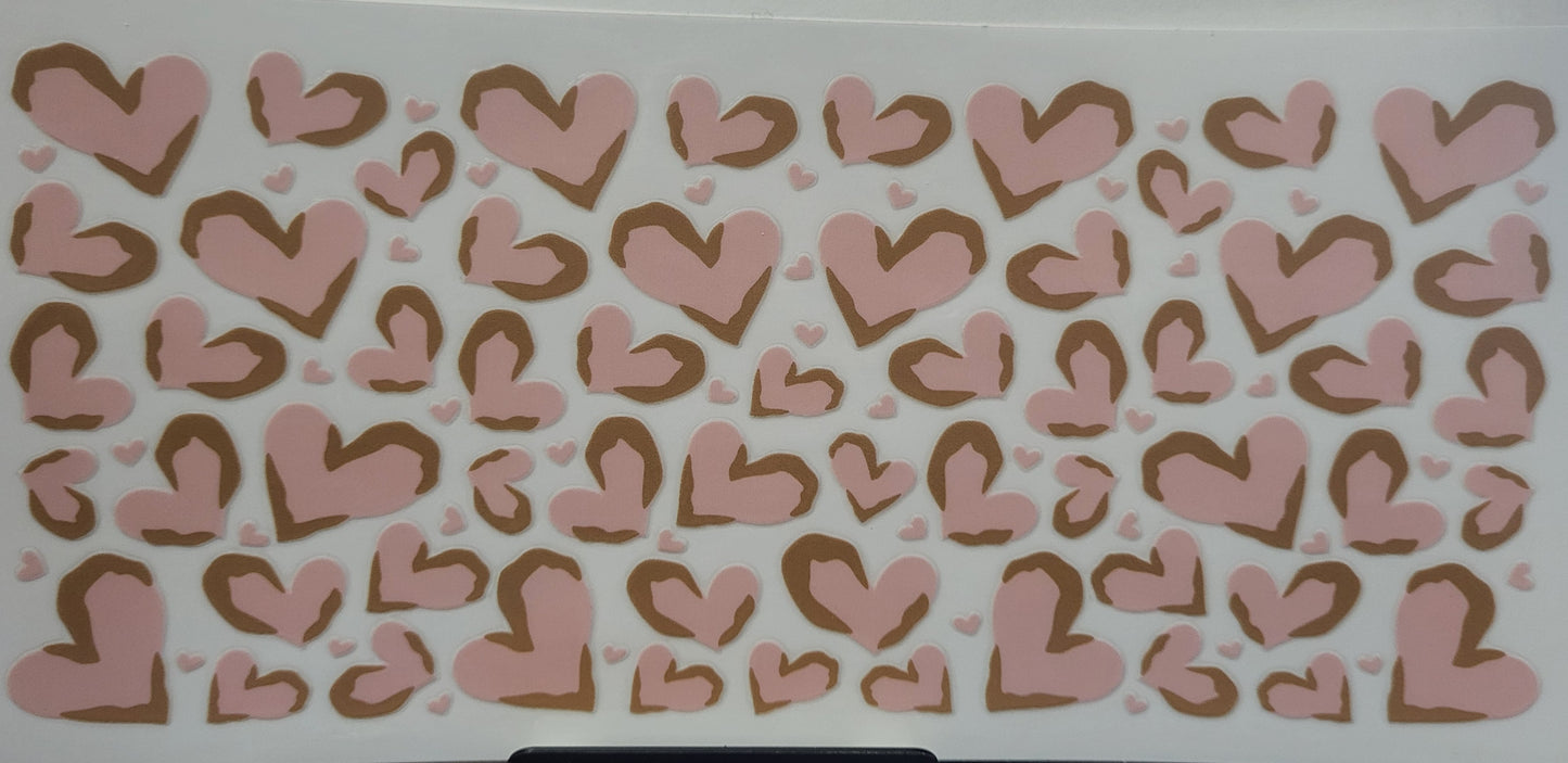 Animal Print hearts 1