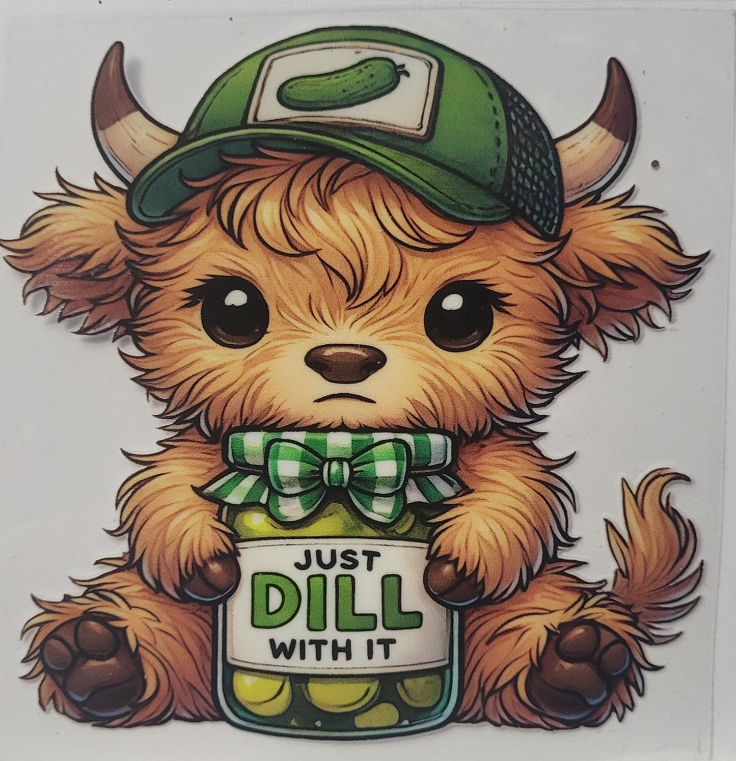 Just Dill With It Baby Cow Small Decal