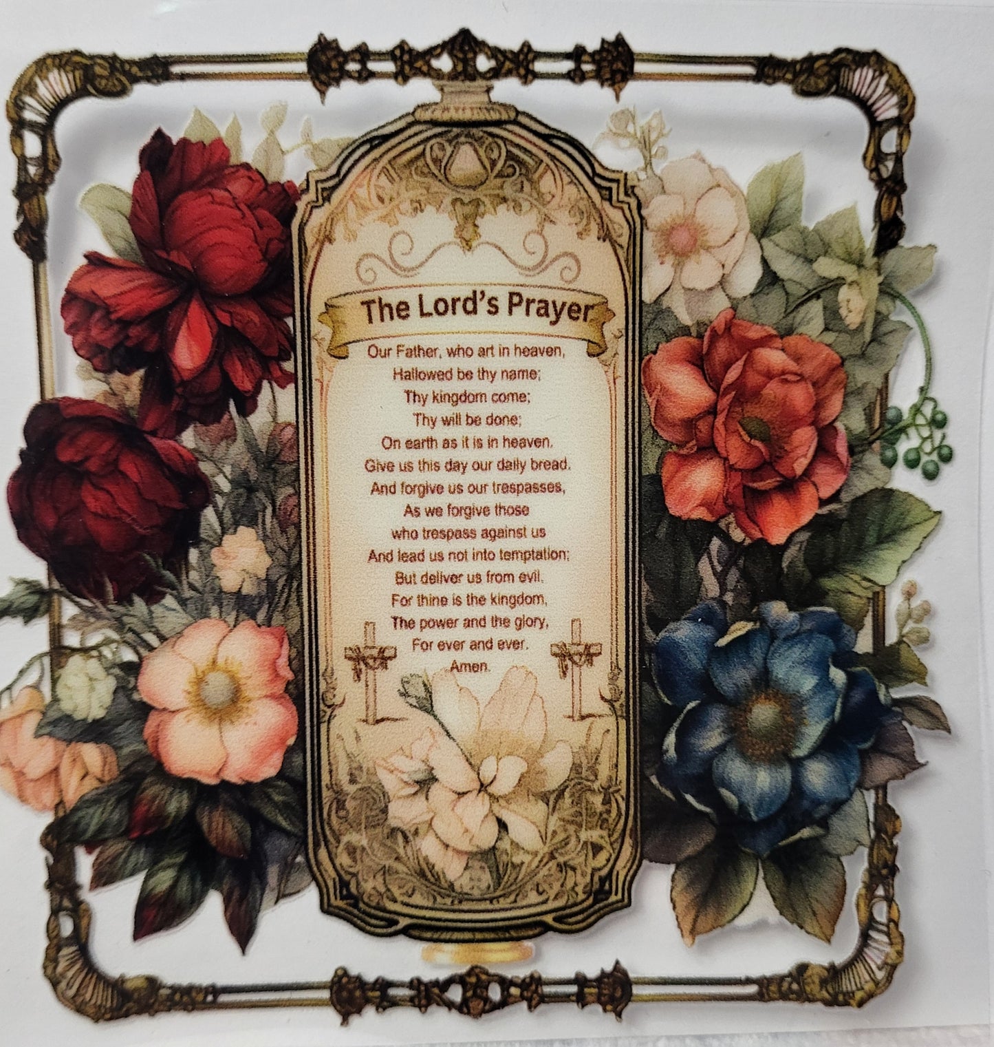 Lords Prayer Small Decal
