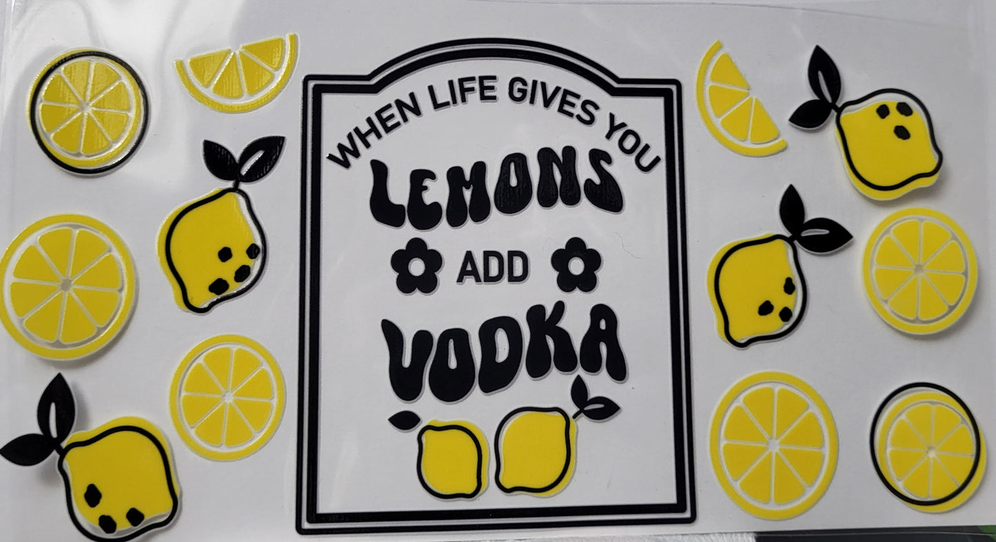 When life gives you lemons large decal