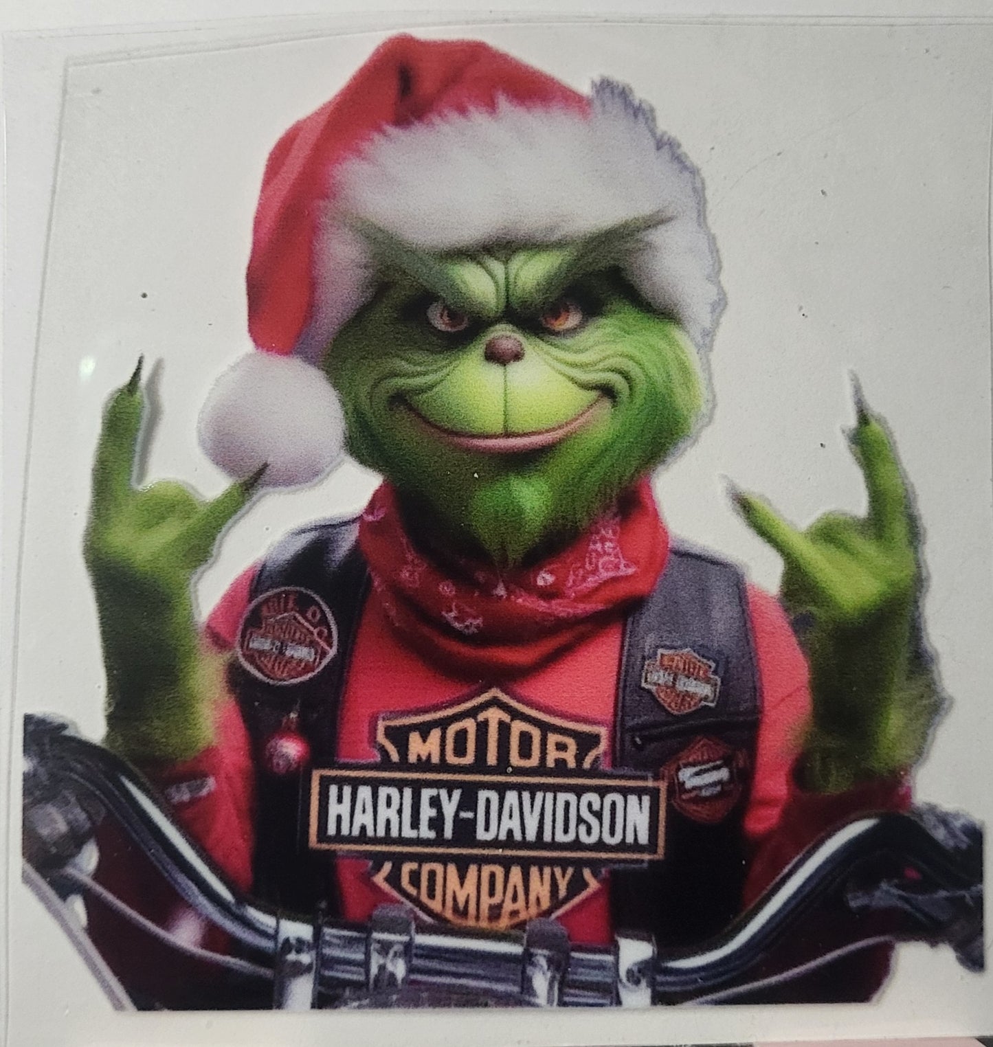 Harley Davidson Grinch Santa