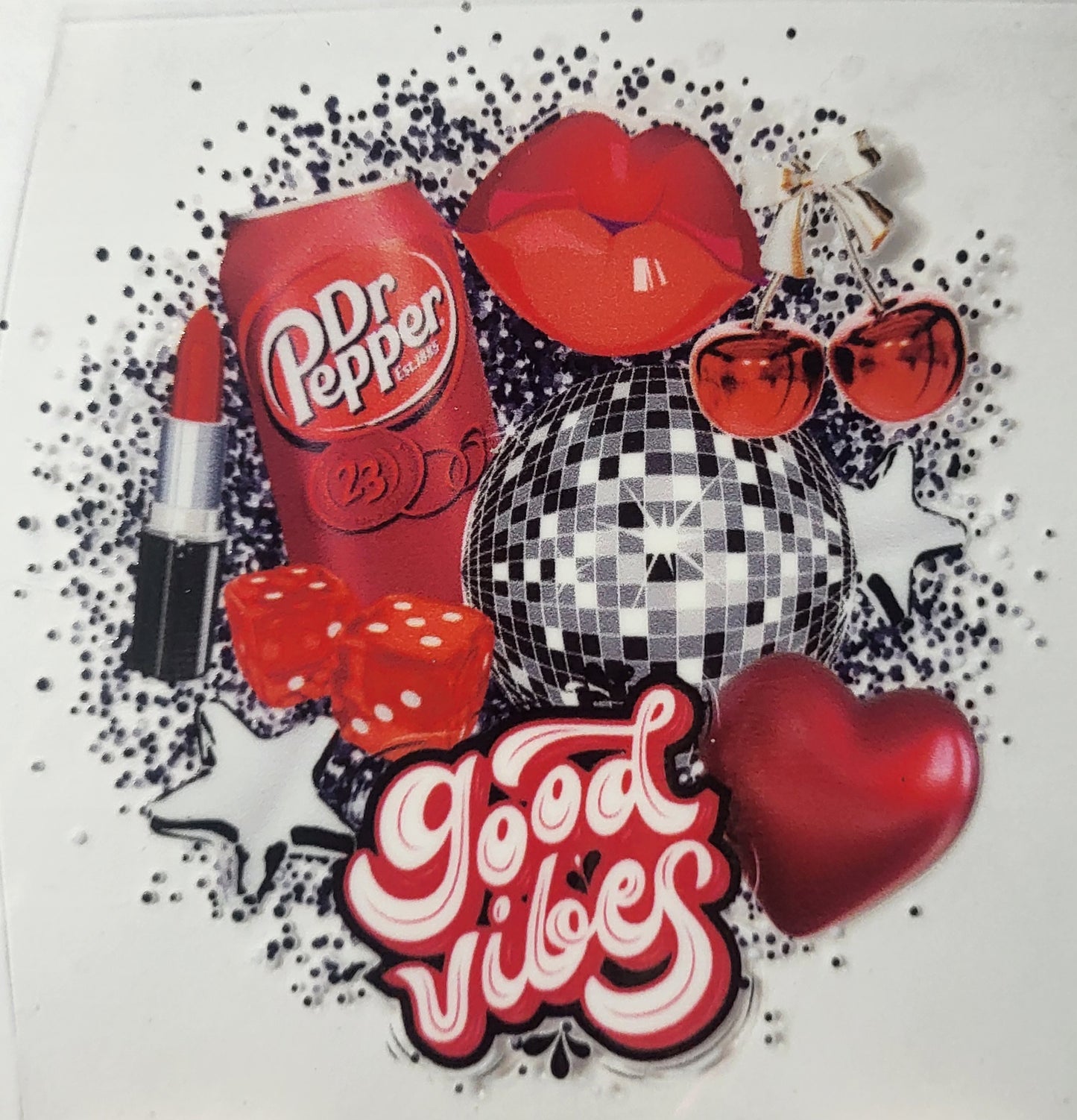 Dr Pepper Good Vibes decal small
