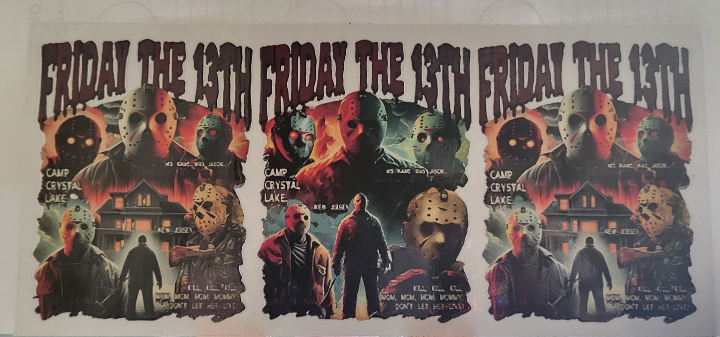 Friday the 13th decal large