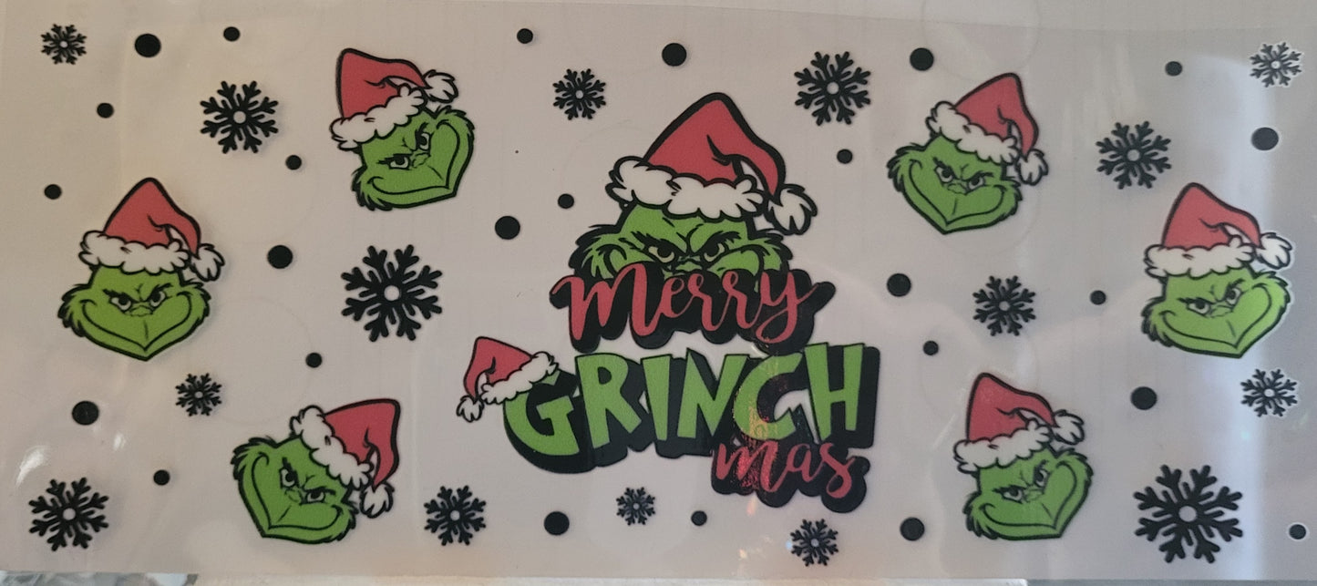 Merry Grinch mas decal large