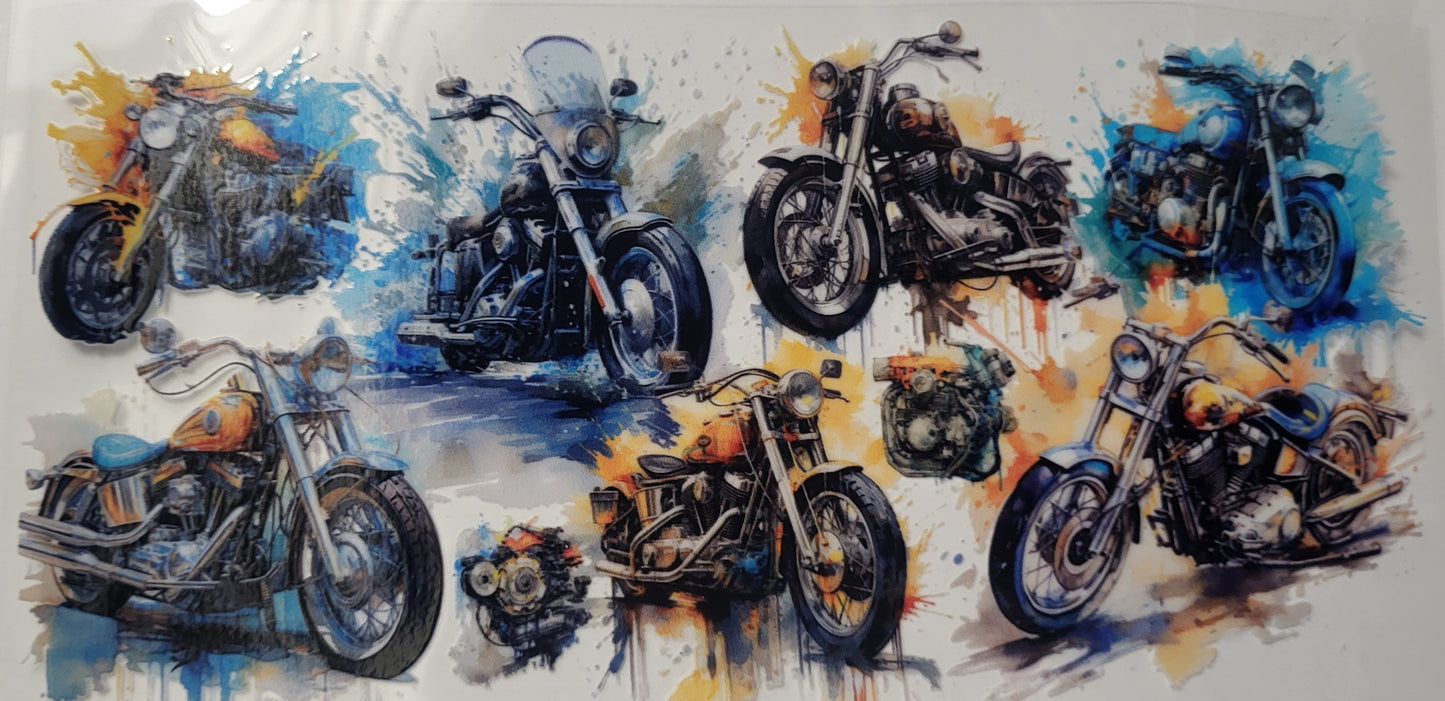 Motorcycles decal large