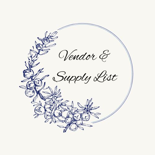Vendor & Supply List