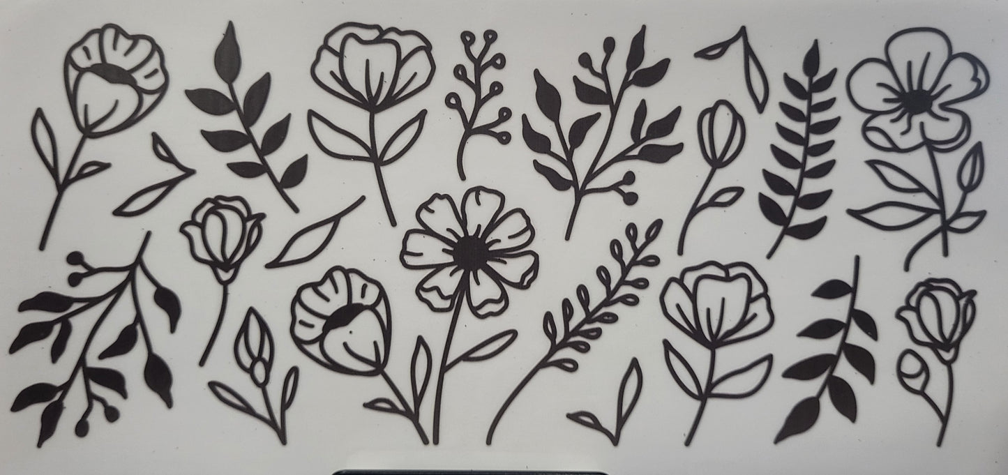 Flower Outlines 2