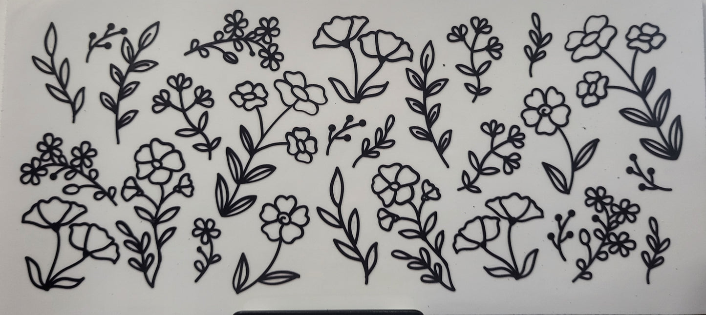 Flower Outlines 3