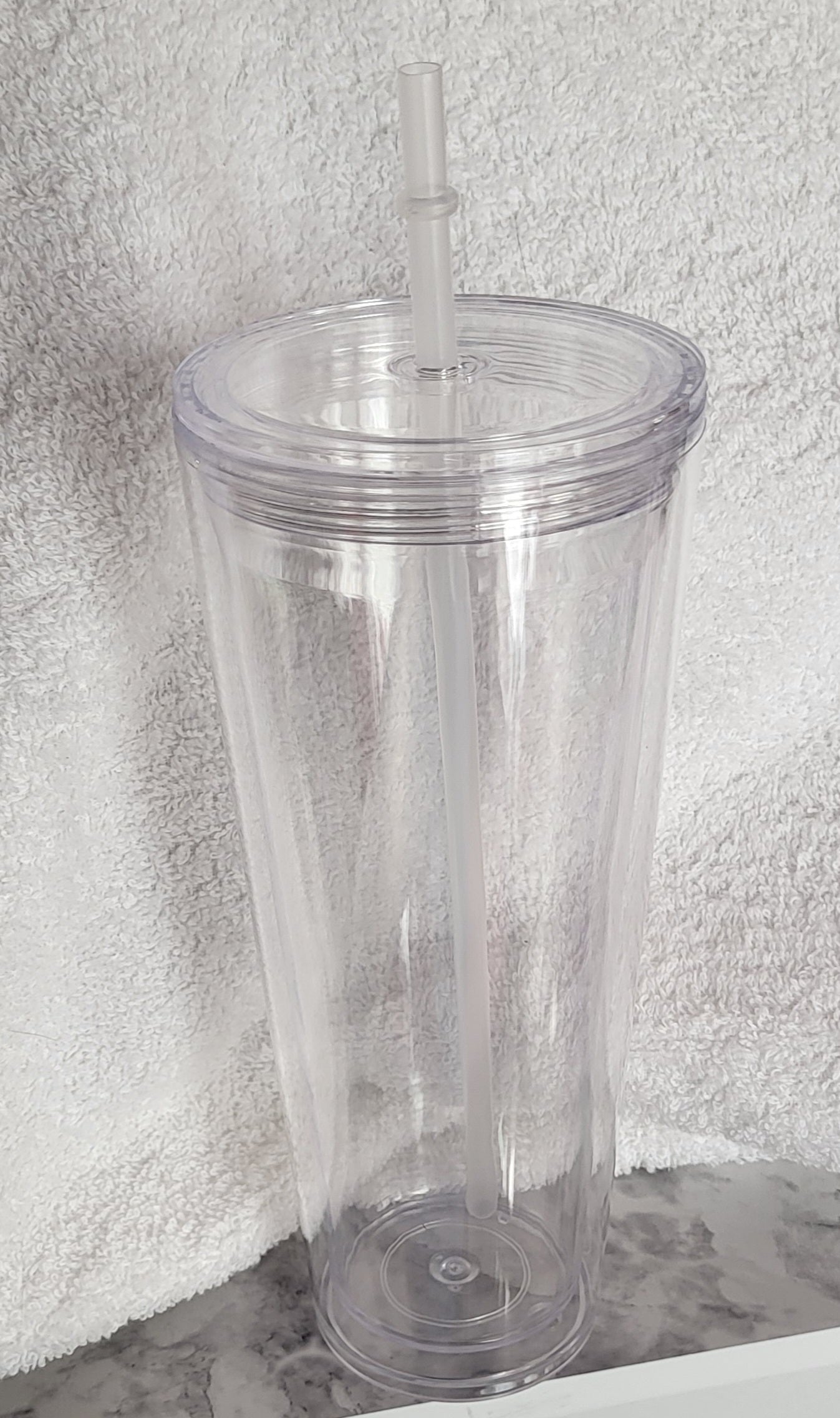 24 oz Acrylic Snow Globe Cups (For Lava and Drip Effect)