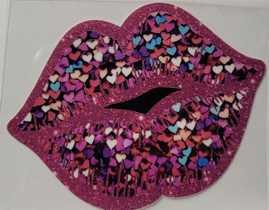 Sequin Lips Small Decal