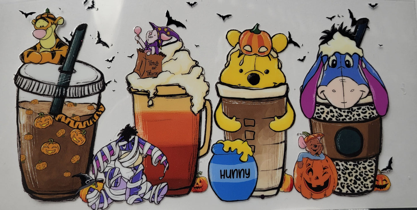 Pooh and Friends Drinks large decal