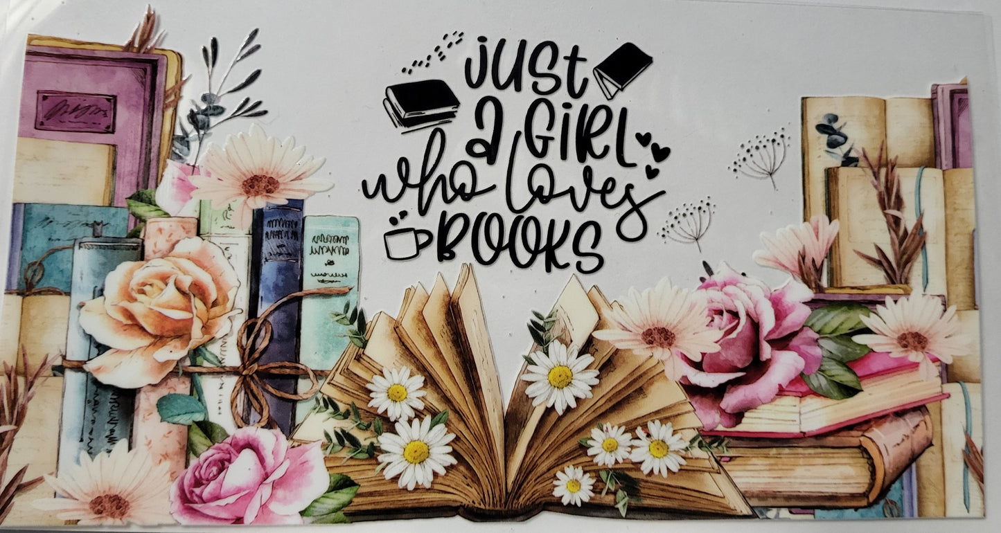 Just a girl who loves books large decal