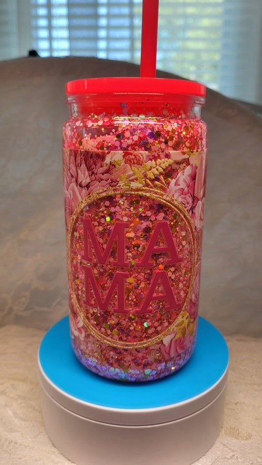 Mama Snow Globe Tumbler