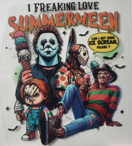 I freakin Love Summerween decal smal