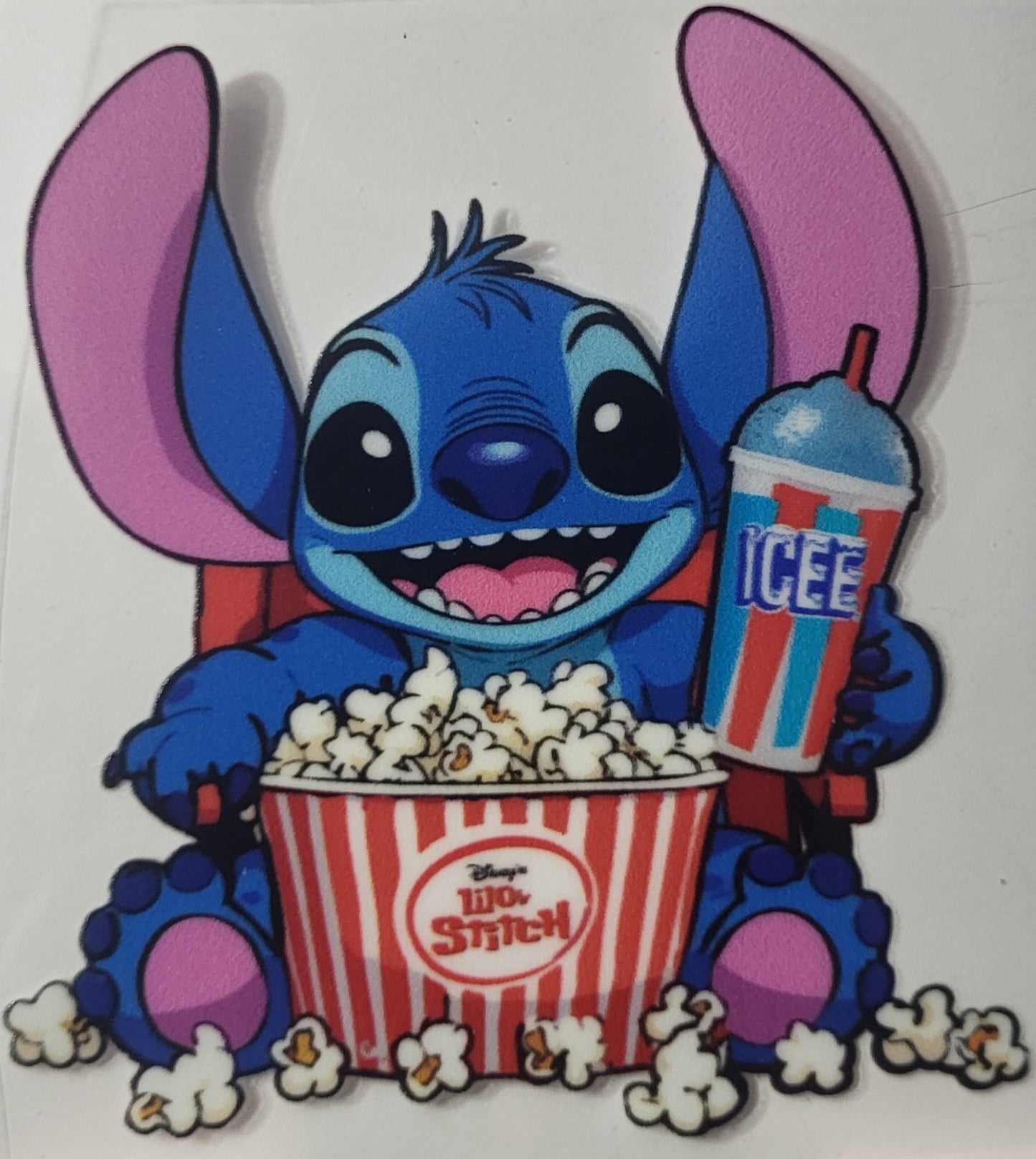 Stitch Movie Night decal small