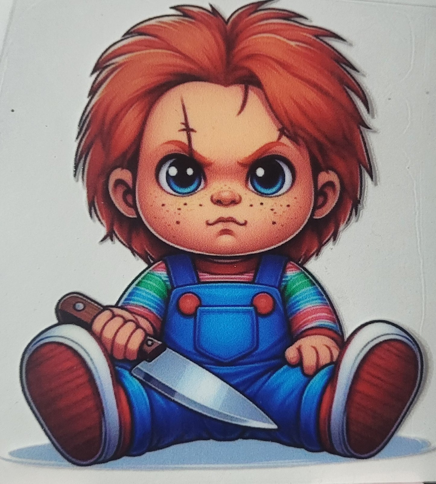 Child Chucky decal small