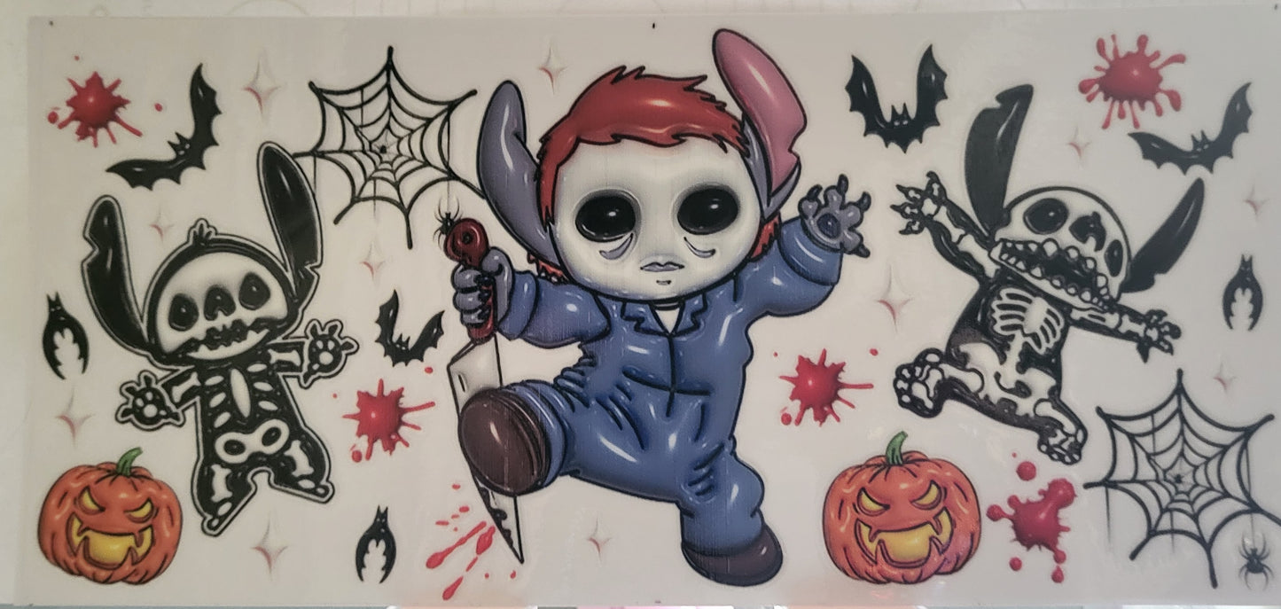 Stitch Halloween Costume 4 decal large