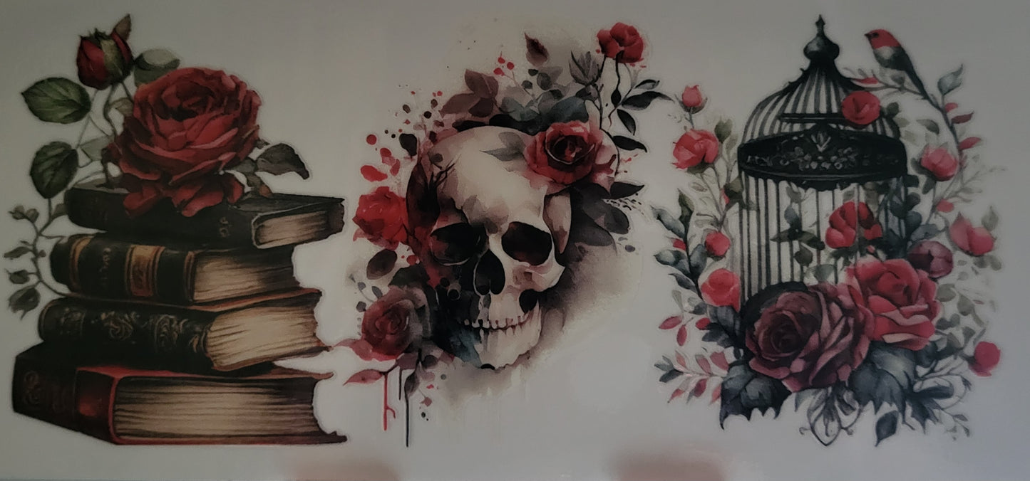 Vintage dark spooky 2 decal large