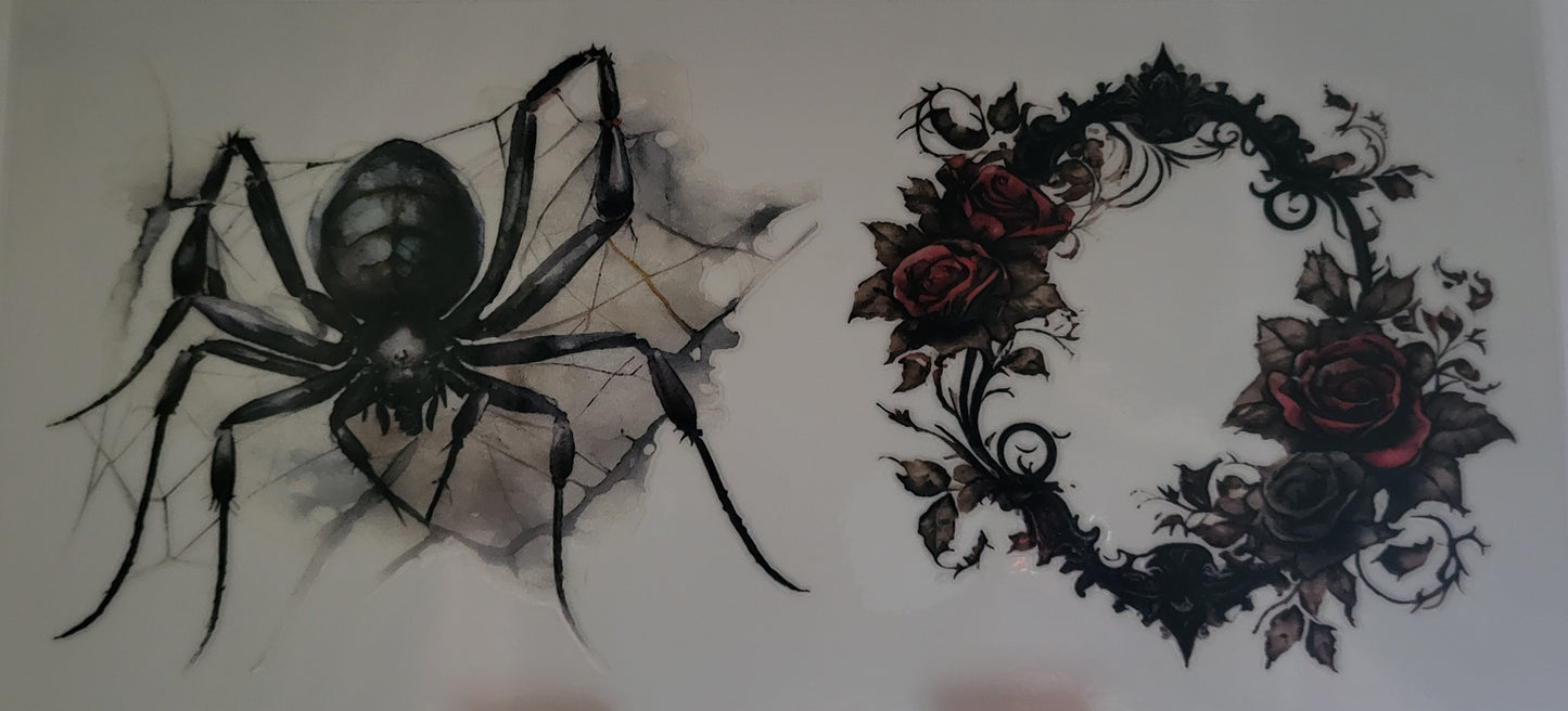 Vintage dark spooky 3 decal large