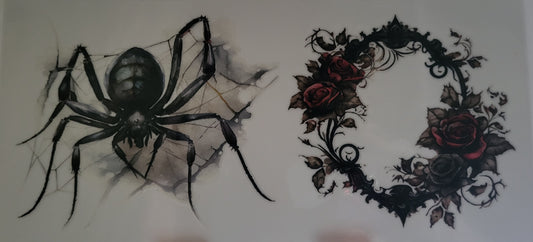 Vintage dark spooky 3 decal large