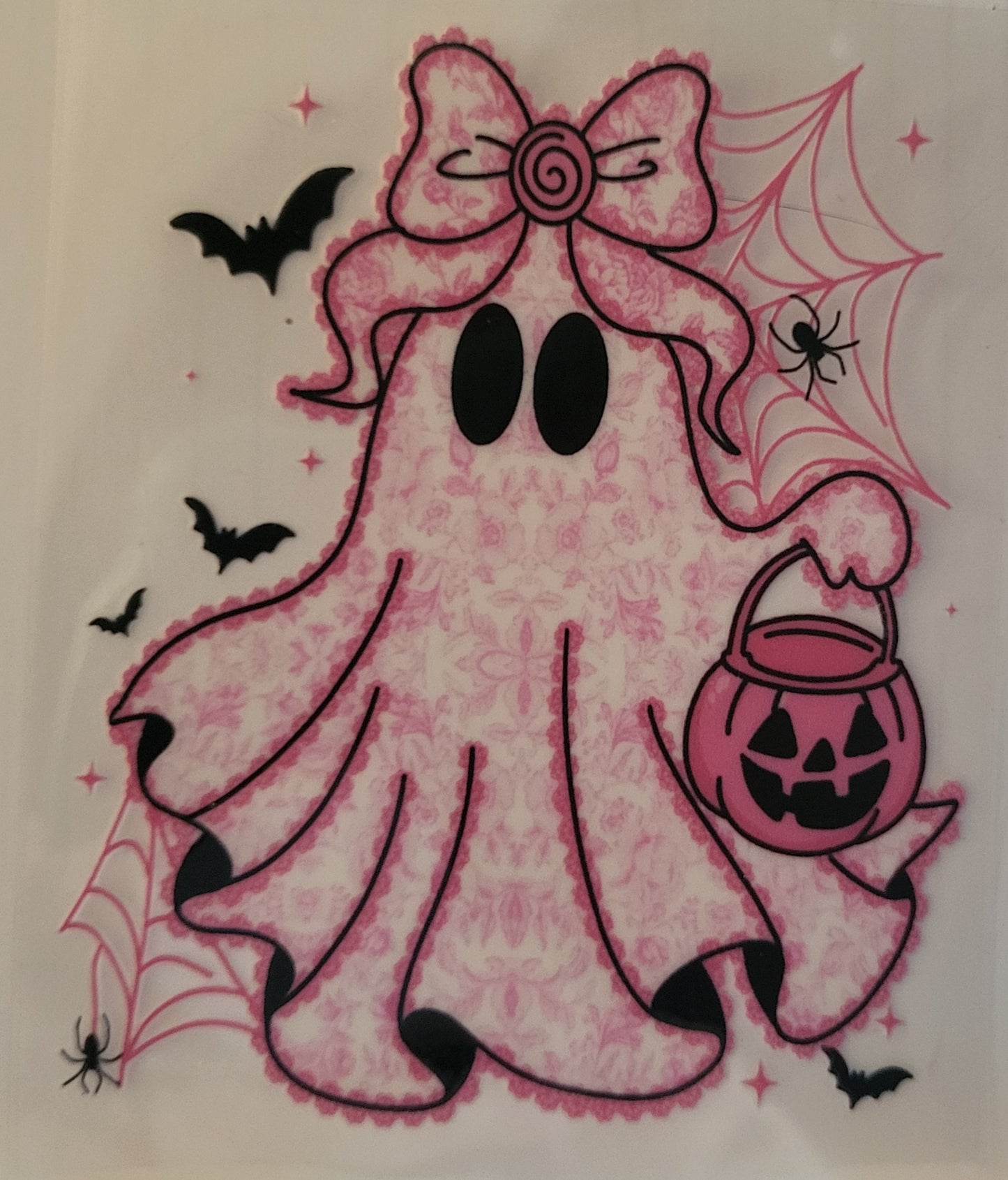 Glittery Ghost decal small