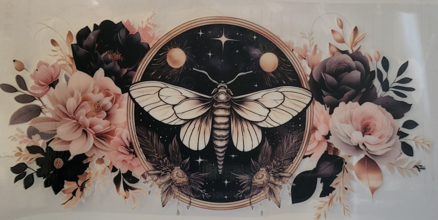 Beautiful Moth decal large