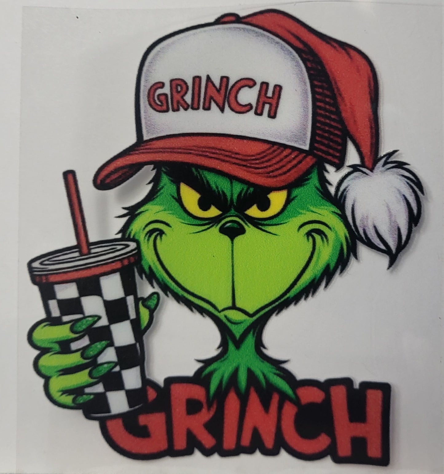 Grinch decal small