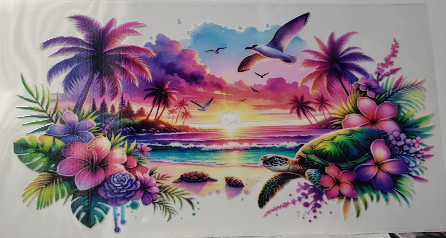 Sunset decal large