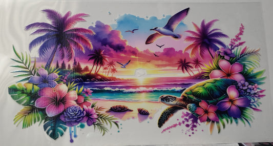 Sunset decal large